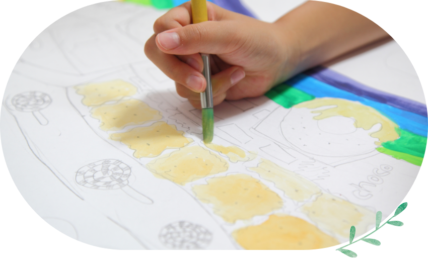 画像：作品及び卒園児近況